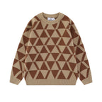 Triangle Pattern Men's Sweater with Unique Design