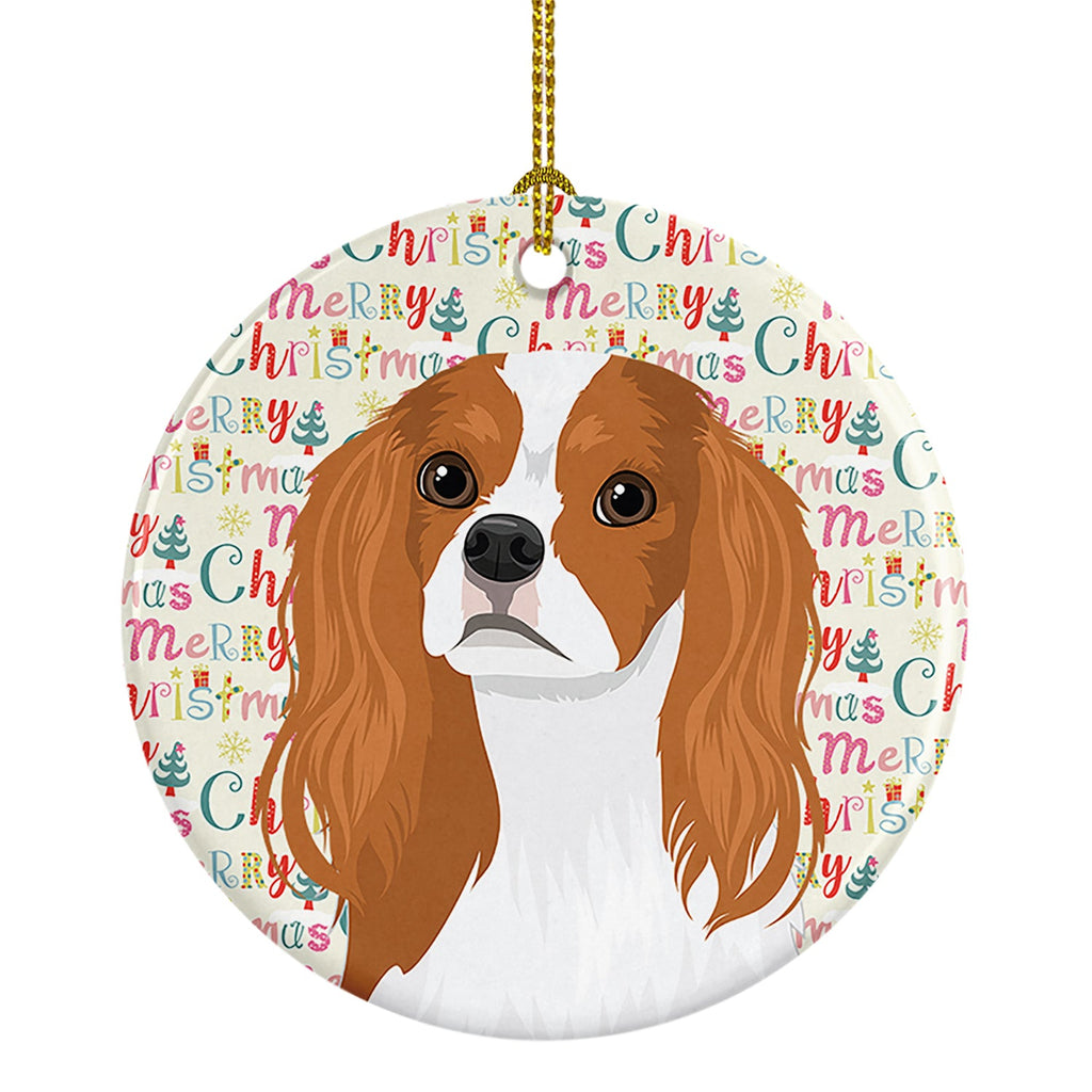Cavalier King Charles Spaniel Blenheim #1 Christmas Ceramic Ornament