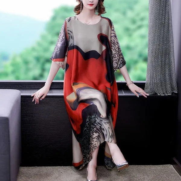 Plus Size Printed Dress for Women - Summer 2022 Style