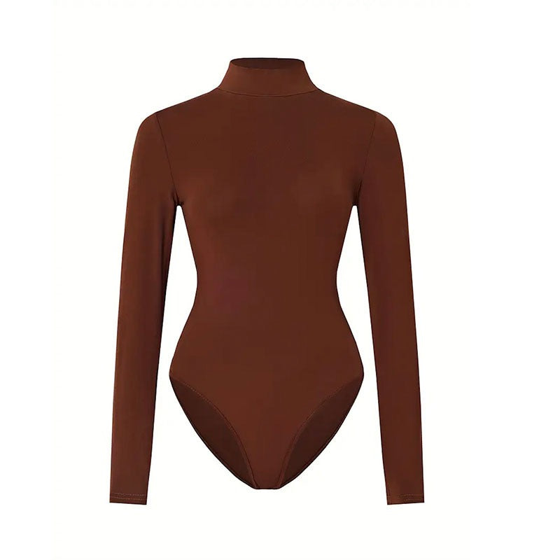 Form Fitting Long Sleeve Yoga Bodysuit