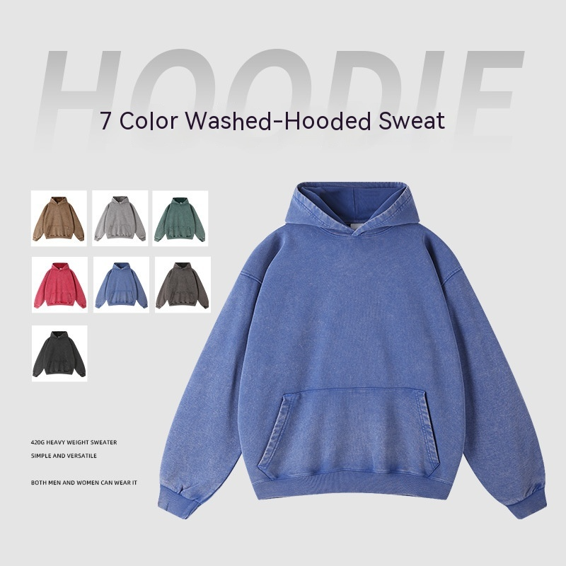 Vintage Wash Oversized Hoodie | Streetwear