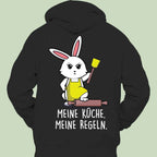 Unisex Kitchen Rabbit Hoodie with Back Print | Streetwear