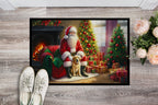 Labrador Retriever and Santa Claus Doormat