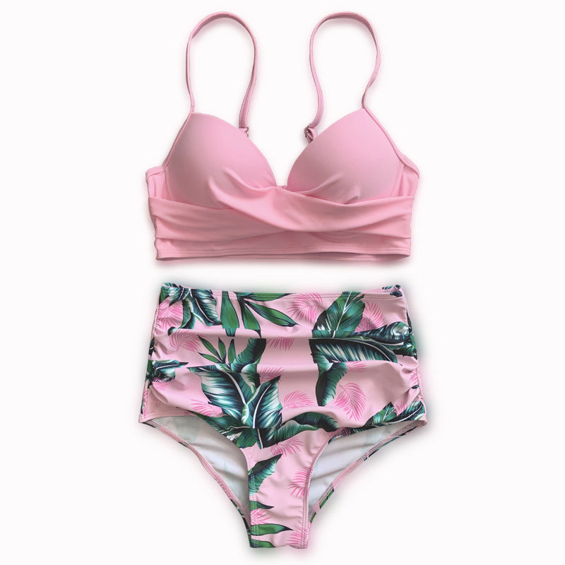 2022 New High-Waisted Sexy Printed Bikini Swimsuit