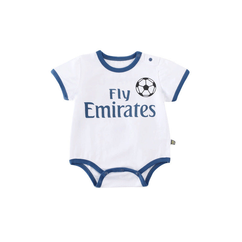 Baby Short Sleeve Soccer Bodysuit for Infants 2018