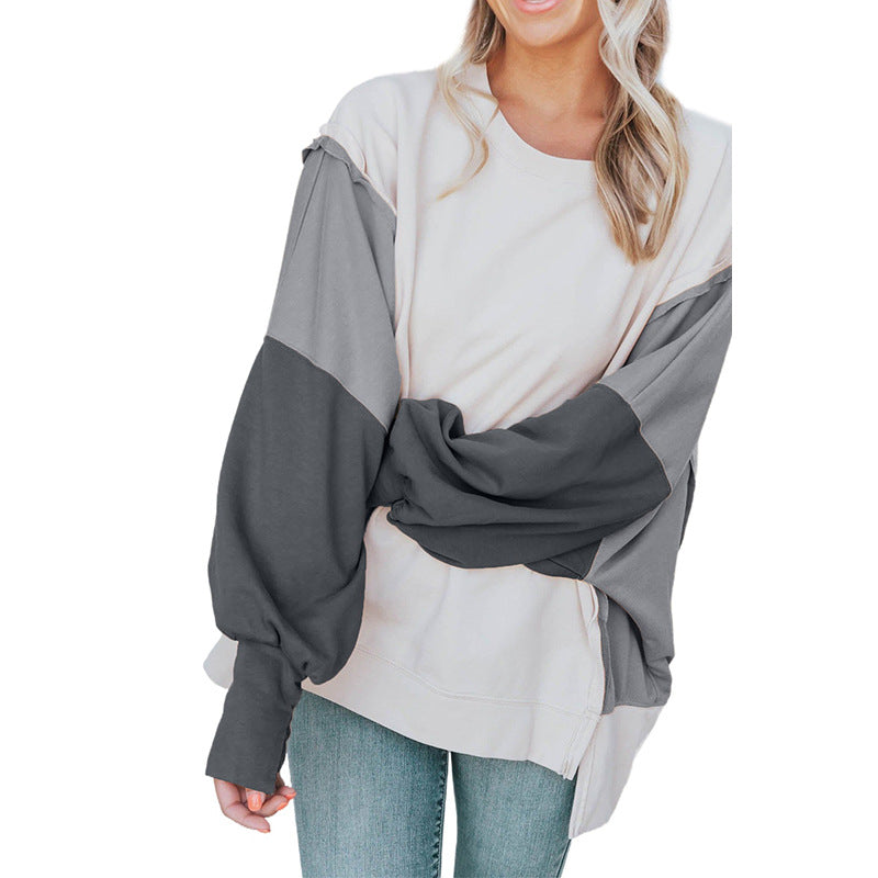 Casual Long Sleeve Round Neck Pullover for Women | Streetwear