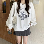 Women's VIPOL Letter Print Long Sleeve Hoodie (2023) | Streetwear