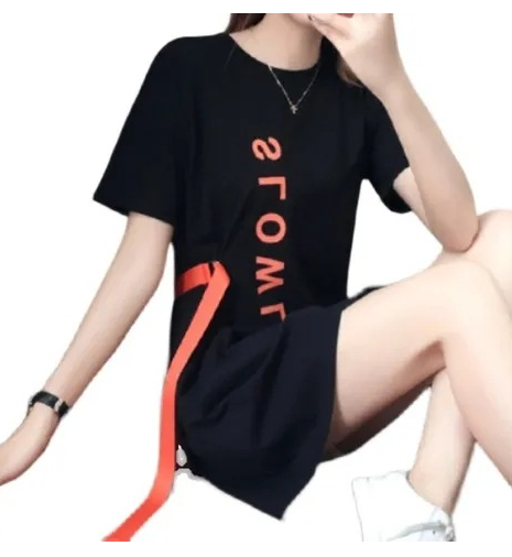 2020 Summer Women's Loose Korean Style Letter Dress