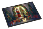 Doberman Pinscher and Santa Claus Doormat