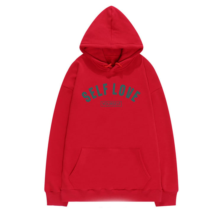 Simple Solid Color Hooded Sweater for Women