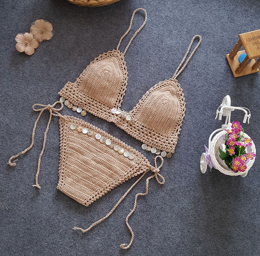 New Women's Bikini Swimsuit Set with Mermaid Design
