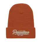 Premium Paradise Waffle Beanie | Embroidered Cap