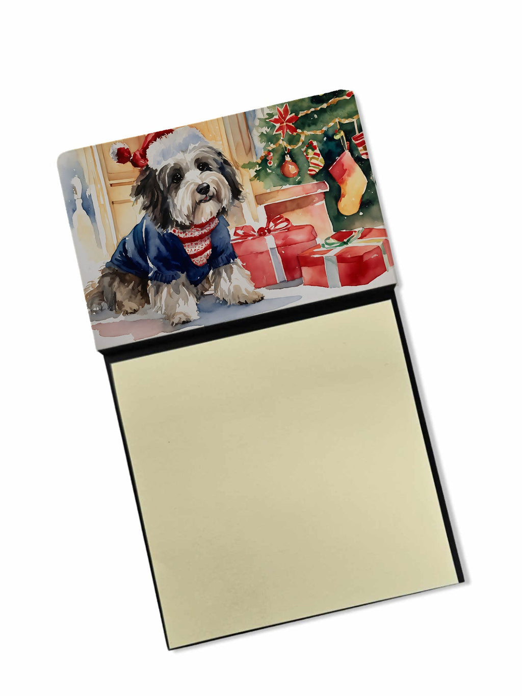 Havanese Cozy Christmas Sticky Note Holder