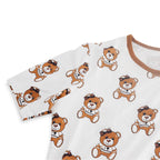 Baby White Bear Romper Bodysuit