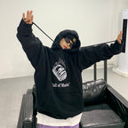 Women's Retro Fleece Print Hoodie for Street Style | Streetwear