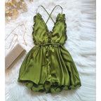 Colorful Strap Bodysuit - Women's Sleepwear Jumpsuit