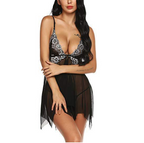 Lace Mesh Babydoll Lingerie