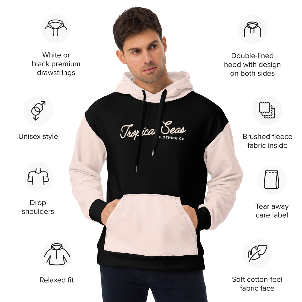 Pink Sand Two-Toned Tropical Seas Hoodie | Streetwear