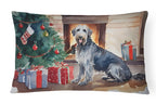 Irish Wolfhound Cozy Christmas Throw Pillow
