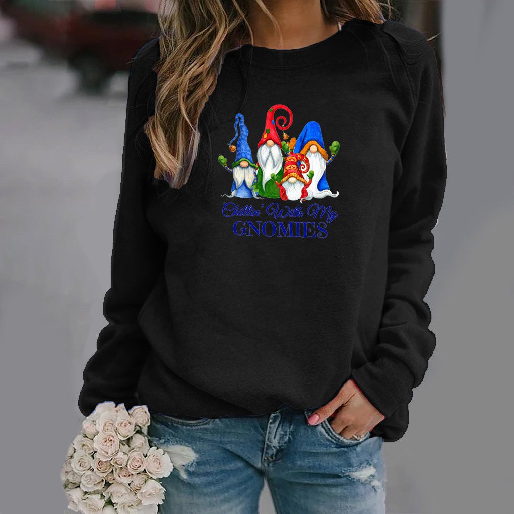 Slim Fit Round Neck Long Sleeve Sweater for Fall