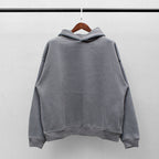 Classic Solid Color Plus Fleece Hooded Sweater for Men