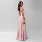 Mesh Spaghetti Strap Waist Dress