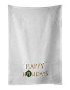 Chinese Crested - Dog Face Happy Holidays Christmas Kitchen Towel Set of 2