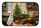 Great Pyrenees Christmas Cookies Dish Drying Mat