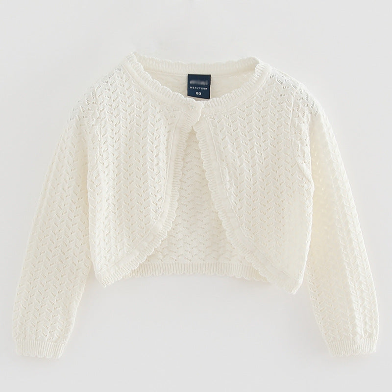 Children's Long Sleeve Knitted Cardigan Jacket