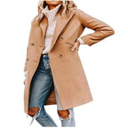 Women's New Mid-Length Woolen Coat