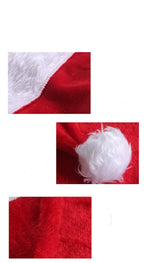 Christmas Hat LED Light Plush Children's Adult Christmas Decorations Christmas Supplies Luminous Santa Hat Home Decoracion | Embroidered Cap