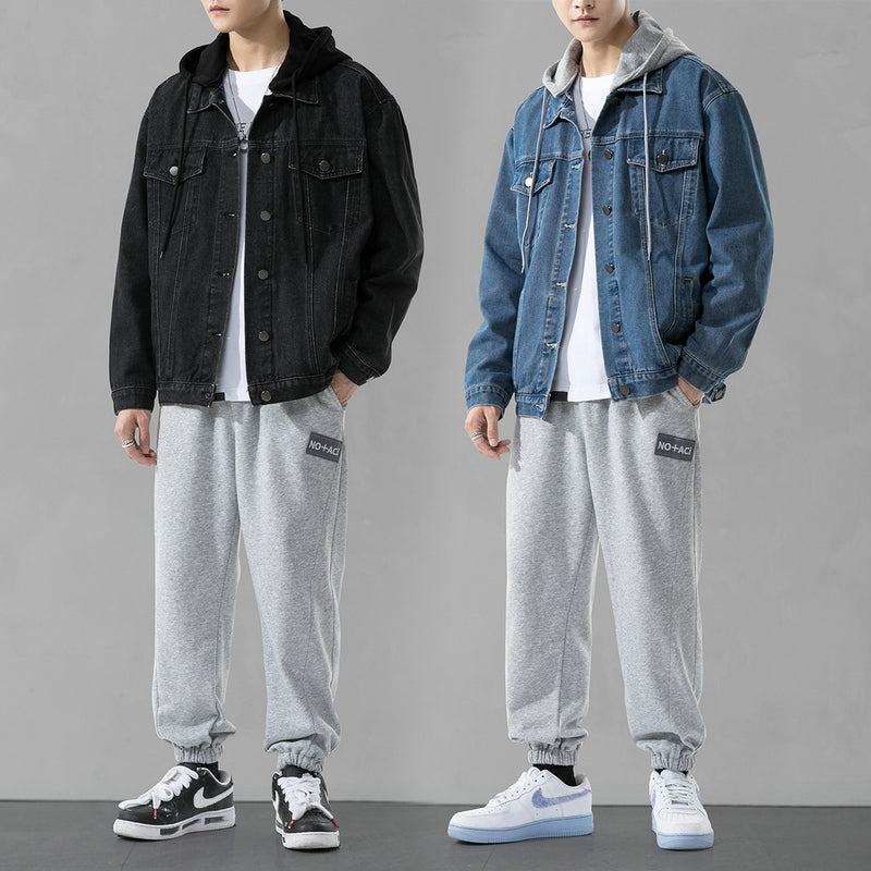 Men's Autumn Three-Piece Denim Jacket Set