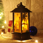 Christmas Snowman Candle Lantern Table Night Light Decor