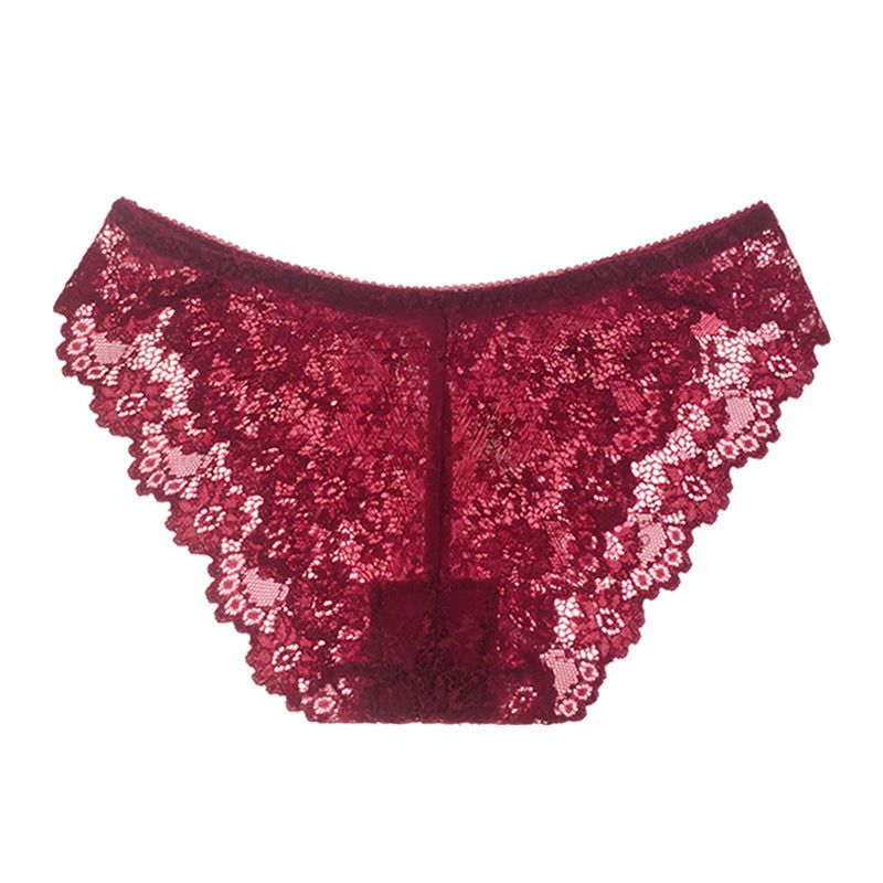 Luxury Women's Lace Triangle Panties - Sexy & Sheer
