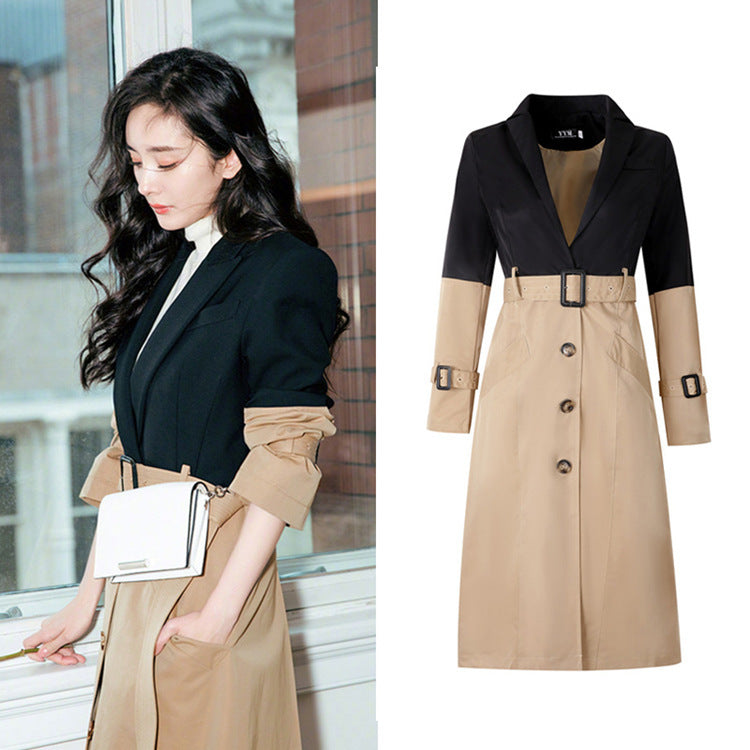 Women's Mid-Length Thin Windbreaker Coat