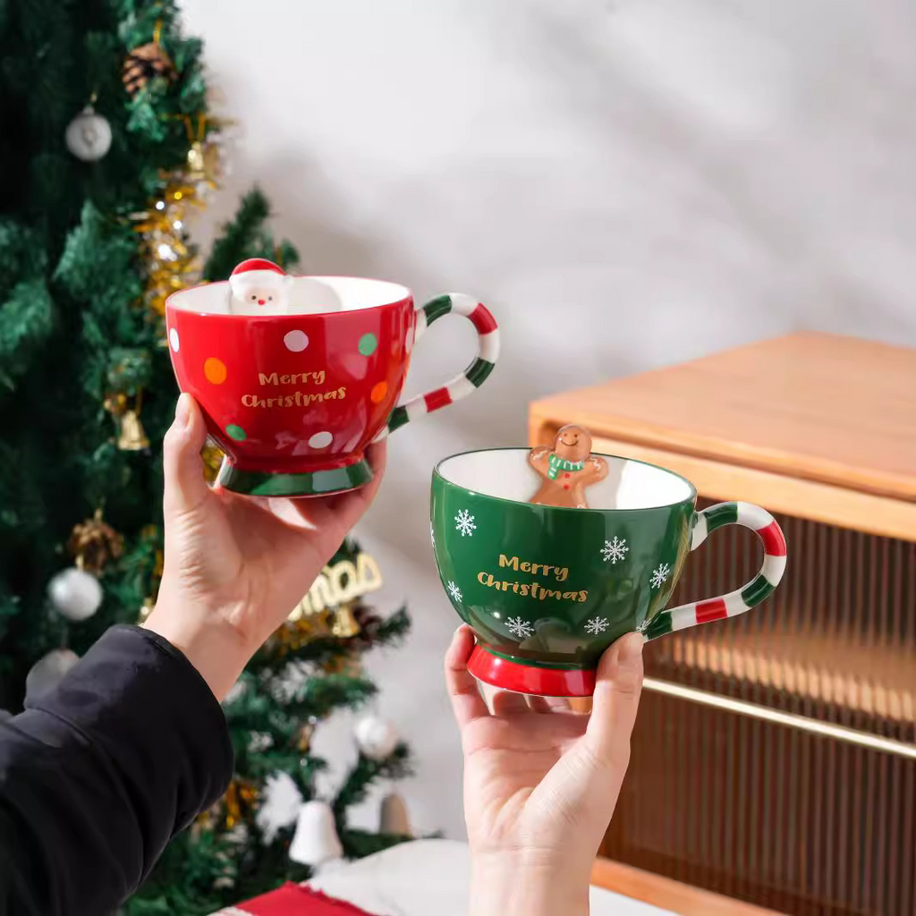 Christmas Ceramic Mug – Festive Gift Cup, 500ml