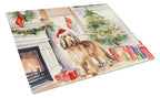 Otterhound Cozy Christmas Glass Cutting Board