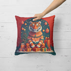 Tiger Christmas Throw Pillow