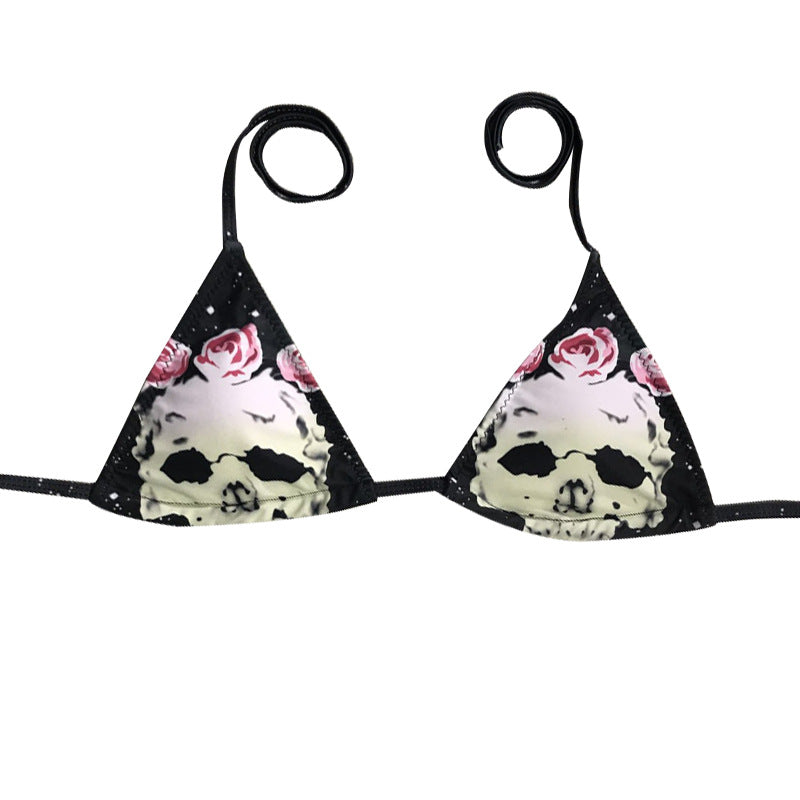 2020 Women's Skull Print Bikini - Sexy Two-Piece Swimwear