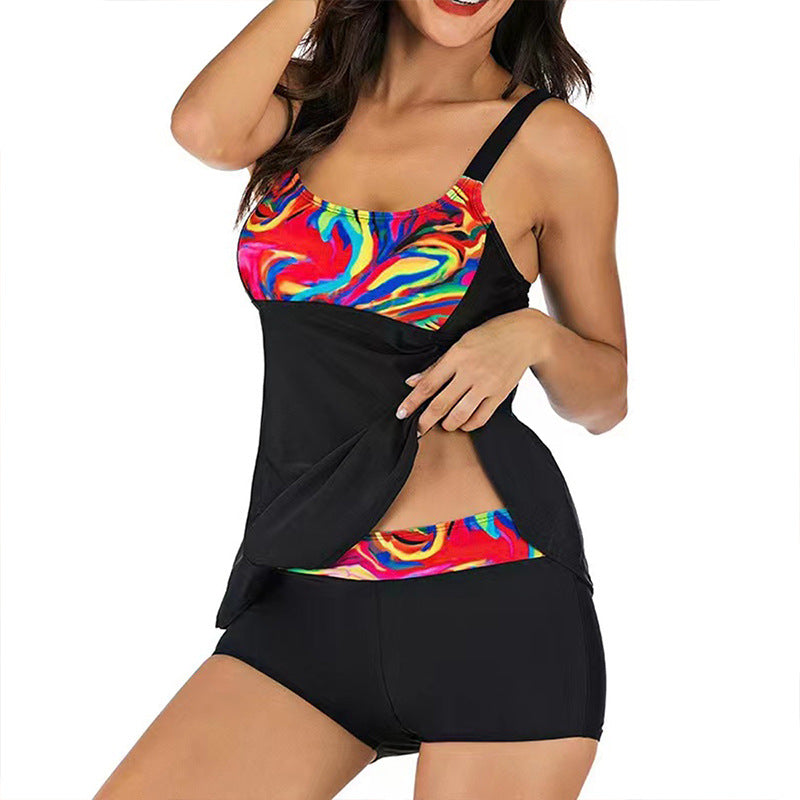 Women's Plus Size Striped Bikini Swimsuit 2022