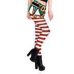 Elastic Women's Christmas Digital Printing Pants