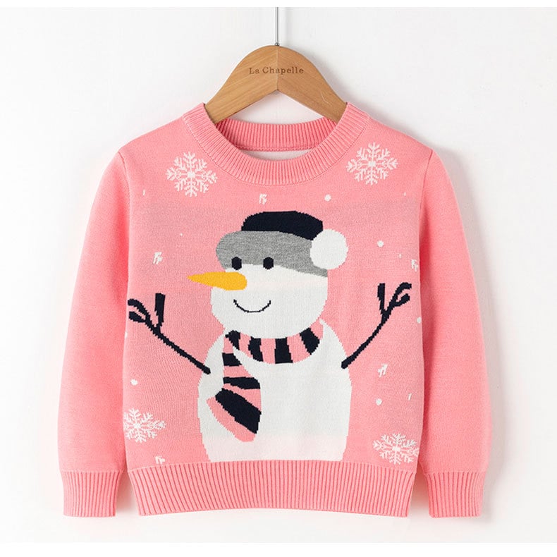Cartoon Christmas Red Snowman Pullover Sweater | Streetwear