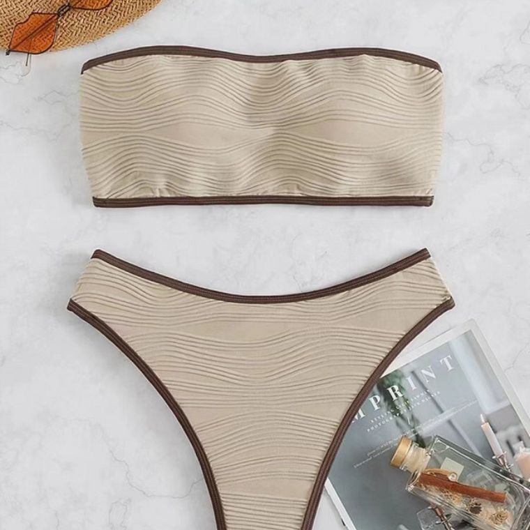 2023 Fashionable Women's Strapless Slim Swimsuit Bulk