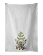 California Spangled Cat Christmas Kitchen Towel Set of 2