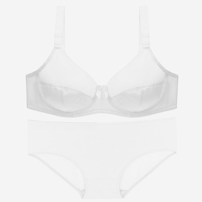 Glossy Plus Size Bra Set - Comfortable and Breathable