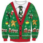 Men's Santa Claus Print Long Sleeve Pullover Sweater | Streetwear