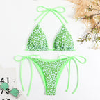 2023 Women's Leopard Print Bikini Two-Piece Swimsuit
