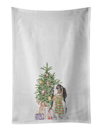 Cavalier Spaniel Tricolor Christmas Presents and Tree Kitchen Towel Set of 2