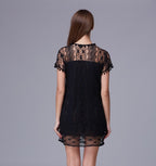 Elegant White Lace Sleeveless Dress