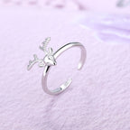 Creative Trendy Reindeer Ring for Christmas Decor